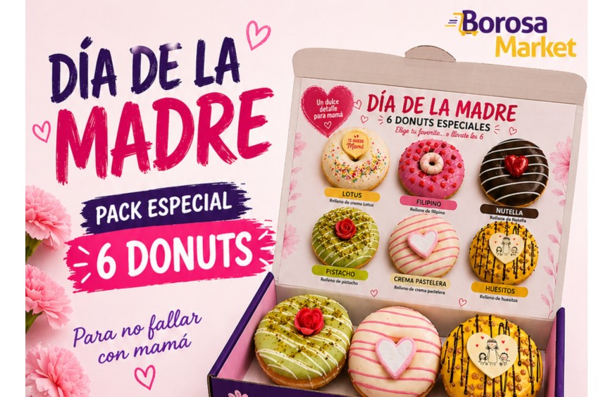 Pack de donuts Día de la Madre: 6 sabores para acertar con mamá