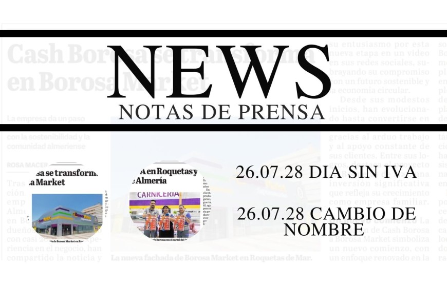 Nota de prensa Borosa Market