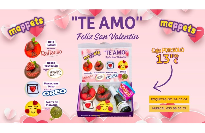 ¡El regalo más dulce para San Valentín! ? Reserva tu caja Mappets TE AMO